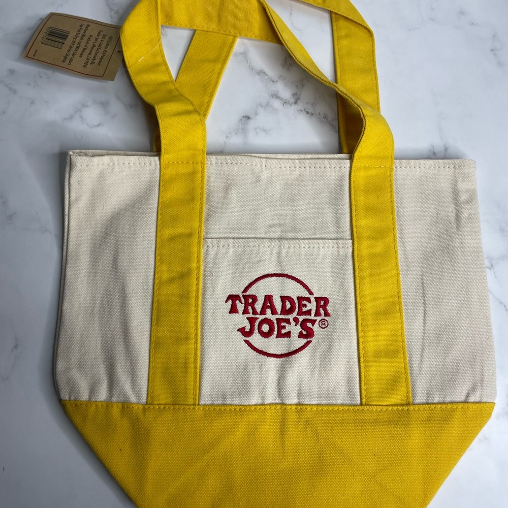 Trader Joe’s Mini Cavas Tote - Yellow